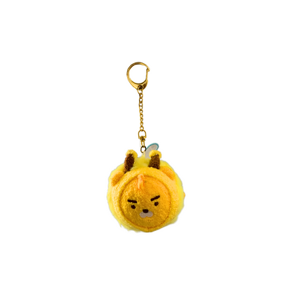 Cute Plush Bee Keychain