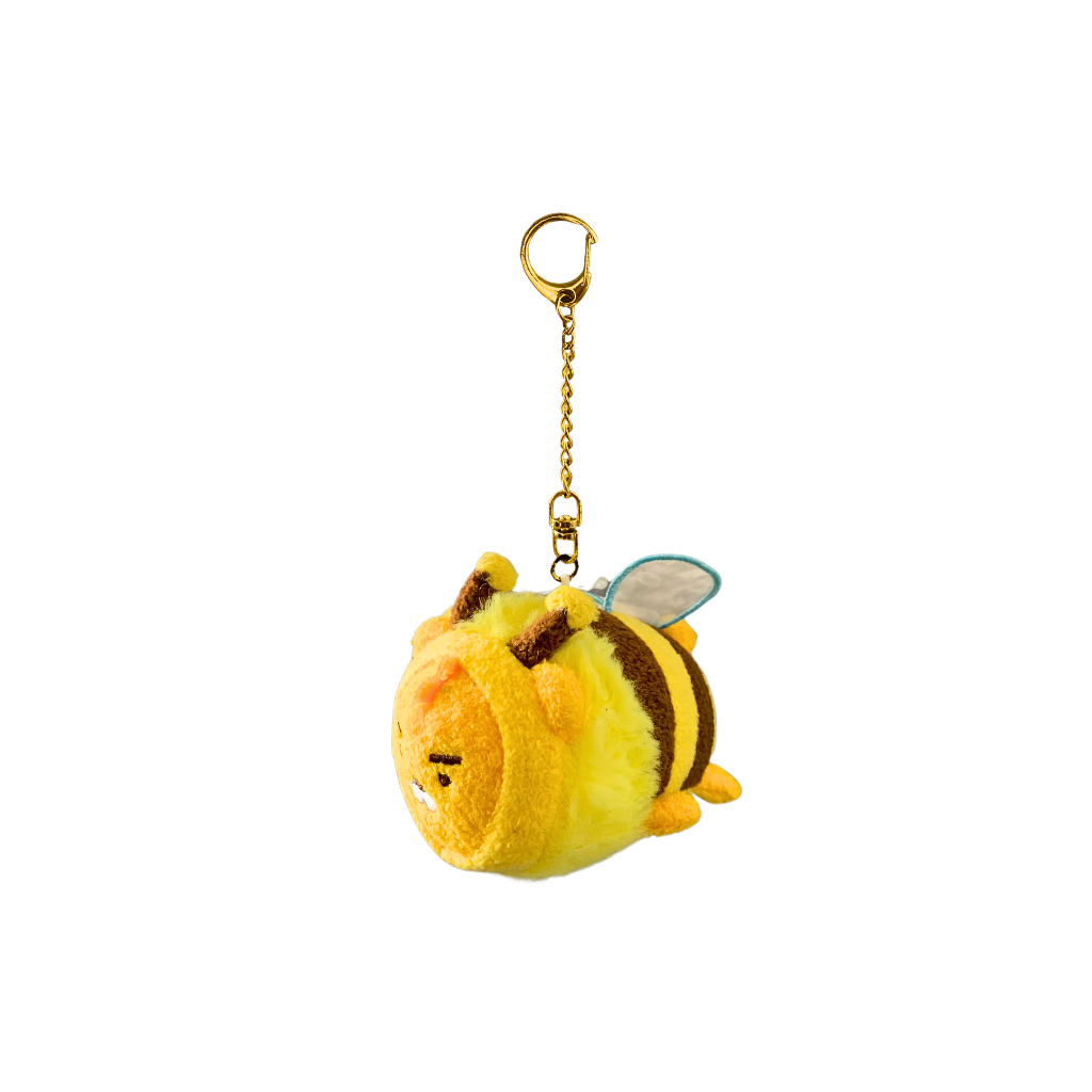 Cute Plush Bee Keychain