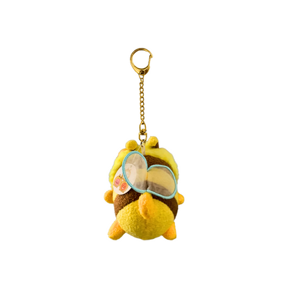 Cute Plush Bee Keychain